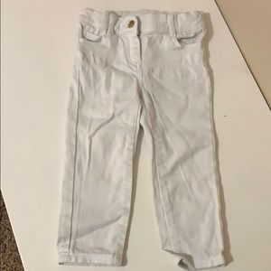 Janie and Jack white skinny jeans